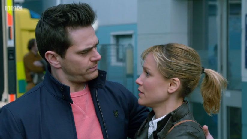 The grieving family who won’t accept silence could tear Holby City apart in Casualty’s return