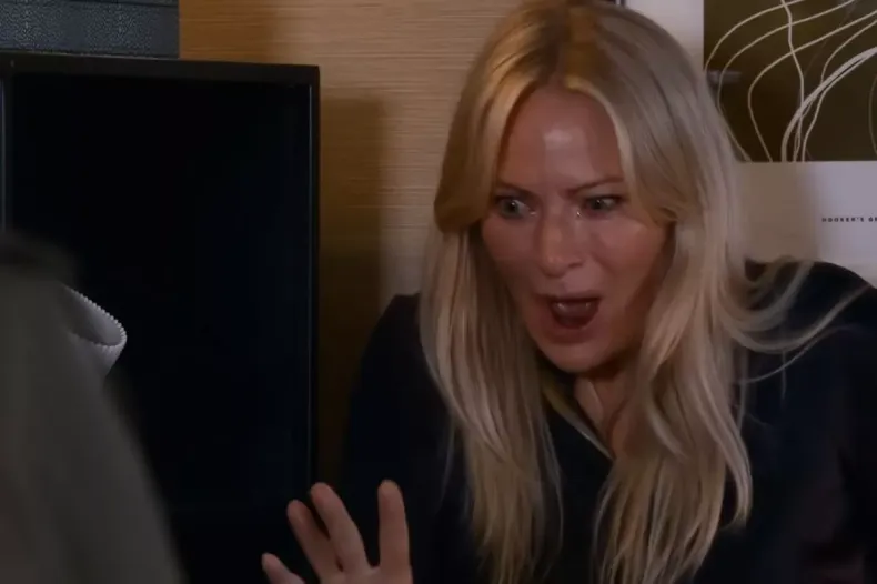 Becky on Coronation Street comes across a photo Megan sent Todd, but it surprises her – instead of what she expected, it shows a person who has passed away smiling in the background.